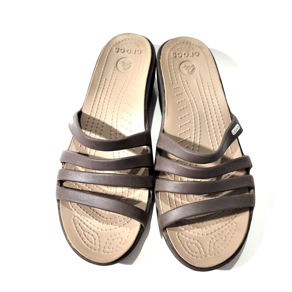 Crocs Rhonda Wedge Womens Sandals Sz 10